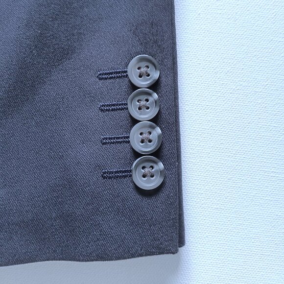 Dark Navy Blue WRINKLE RESISTANT Suit Jacket /Navy Blazer / Navy Sport Coat 42R - Picture 12 of 12